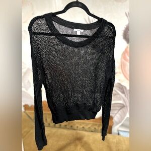 Bar III, Black, Size Large Sweater